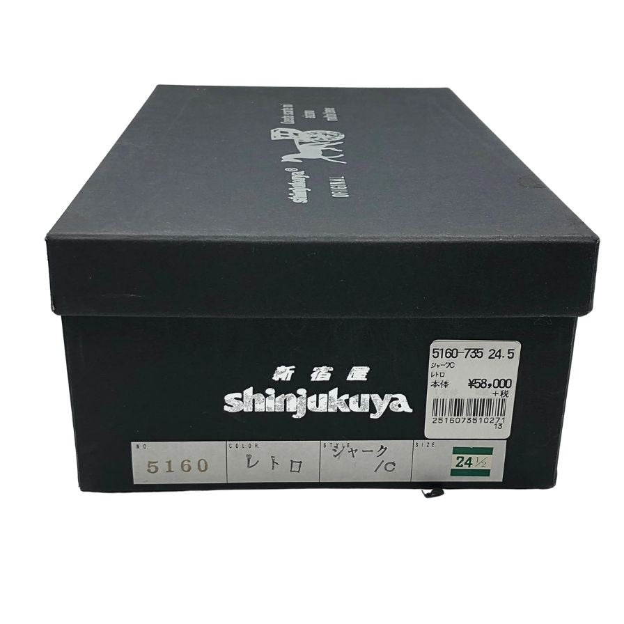 新宿屋 ハイヒール レザー 5160 シャーク シルバー サイズ24.5cm レディース shinjukuya 約24.5cm【7-12】