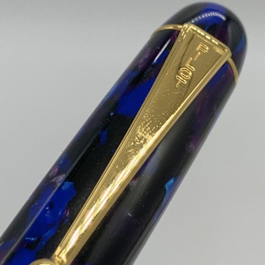 パイロット 万年筆 カスタム マーブル ペン先14K ブルー ゴールド PILOT CUSTOM LE【AFI8】