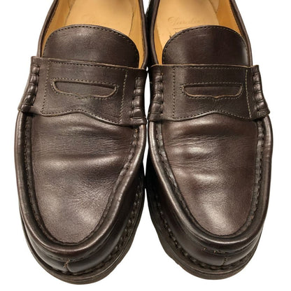 パラブーツ ローファー ランス リスレザー カフェ サイズ8 メンズ PARABOOT REIMS ローファー 約26.5cm【LA】【中古】