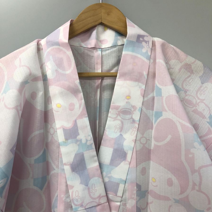 ふりふ 浴衣 サンリオ マイメロディ サイズL レディース ピンク系【AFB13】【中古】