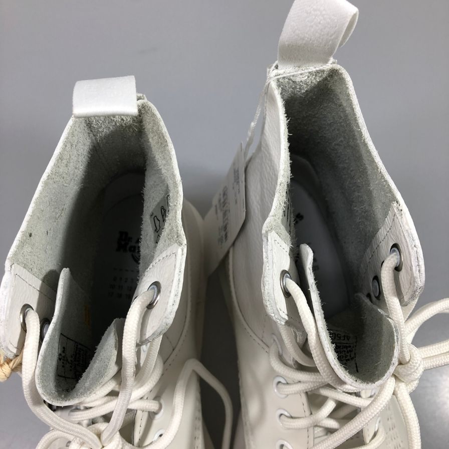 MM6×ドクターマーチン 1460 8ホールブーツ ホワイト サイズ24㎝ Maison Margiela Dr.martens 約24.0cm【AFD15】