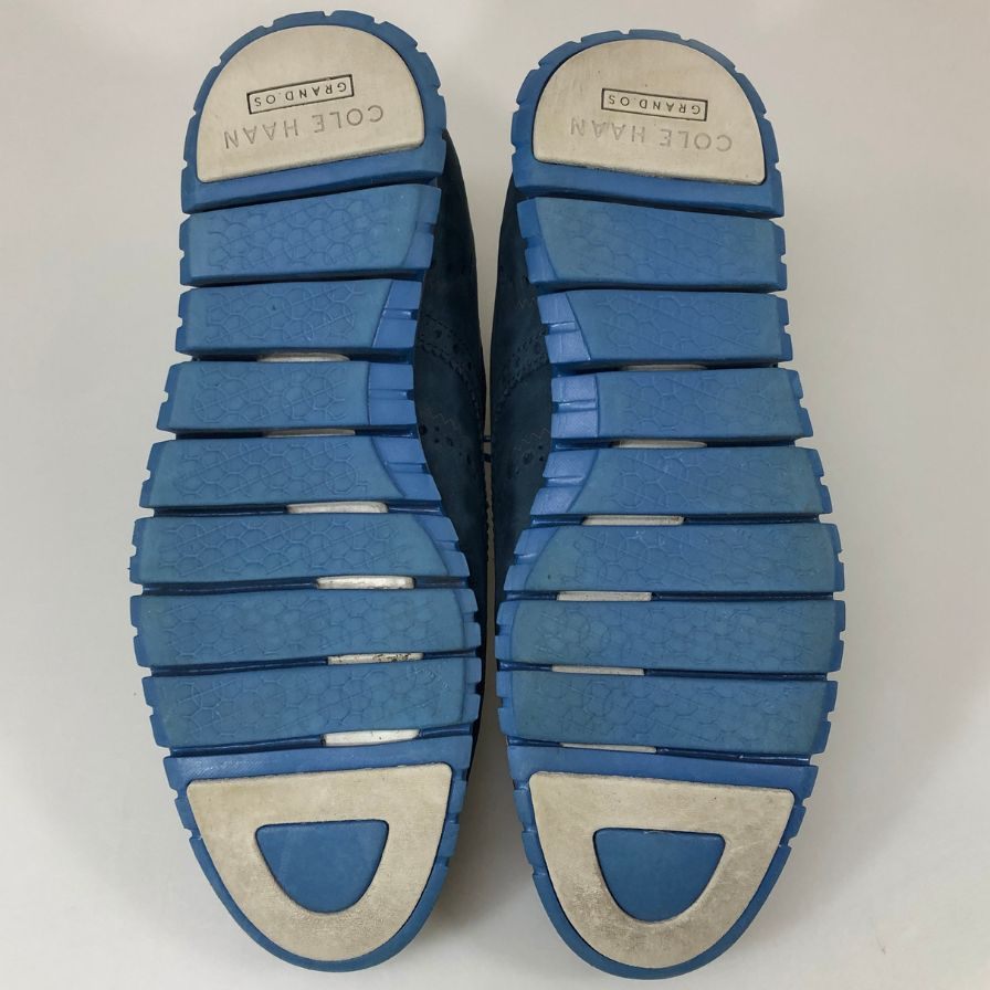 コールハーン ウイングチップ ゼログランド C35184 メンズ サイズ8.5 ブルー系 COLE HAAN ZEROGRAND 約26.5cm【AFC2】