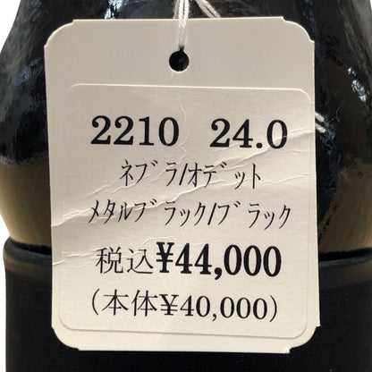 ジュンジュンバイ新宿屋 スニーカー 2210 レザー ブラック 切替 レディース サイズ24 Jun.Jun by shinjukuya 約24.0cm【7-9】