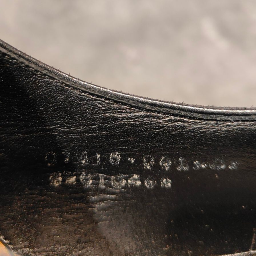 三陽山長 レザーシューズ 鷲六郎 ウイングチップ カーフ ブラック サイズUS6.5 SANYOYAMACHO ビジネスシューズ 約24.5cm【LA】【中古】