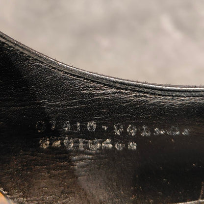 三陽山長 レザーシューズ 鷲六郎 ウイングチップ カーフ ブラック サイズUS6.5 SANYOYAMACHO ビジネスシューズ 約24.5cm【LA】【中古】