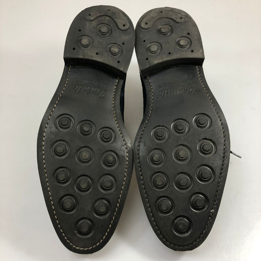 ジョンロブ ケント チャッカブーツ スエード 8695ラスト サイズUK7E  ネイビー JOHN LOBB ブーツ 約25.5cm【LA】【中古】