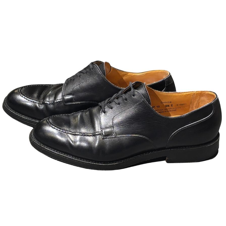 クロケット&ジョーンズ レザーシューズ オンスロー サイズUK8.5E メンズ ブラック CROCKETT&JONES ビジネスシューズ 約27.0cm【LA】【中古】