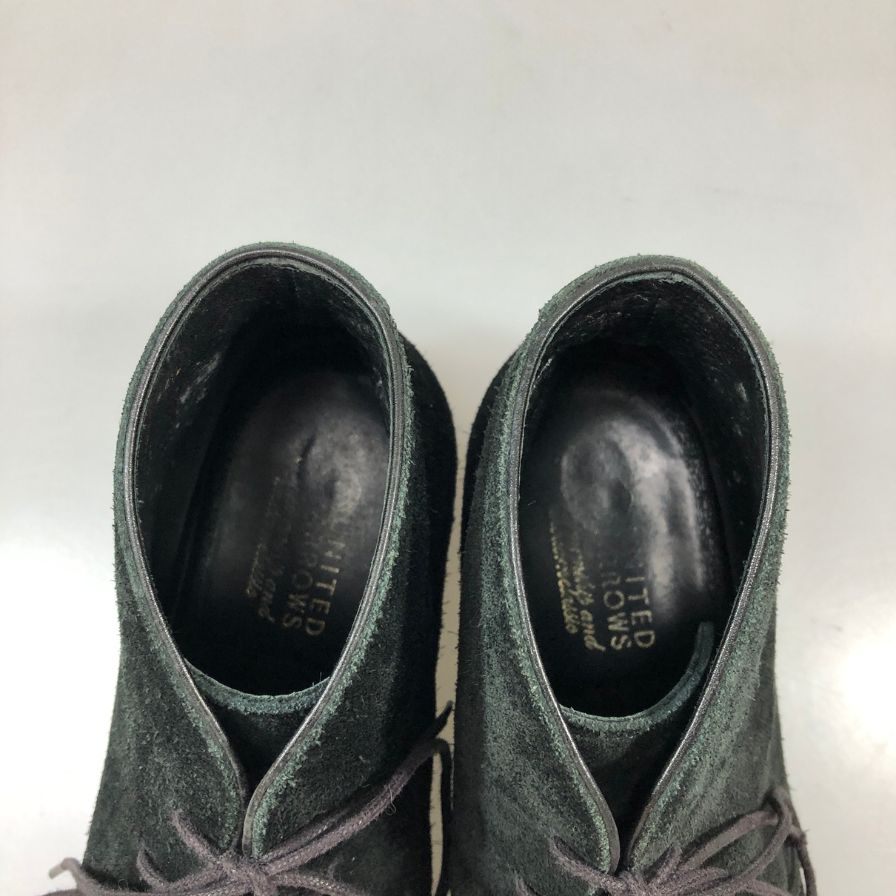 三陽山長 ユナイテッドアローズ別注 チャッカブーツ スエード ブラック サイズ8.5 メンズ SANYO YAMACHO 約26.5cm【AFC3】