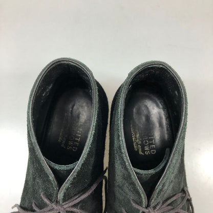 三陽山長 ユナイテッドアローズ別注 チャッカブーツ スエード ブラック サイズ8.5 メンズ SANYO YAMACHO 約26.5cm【AFC3】