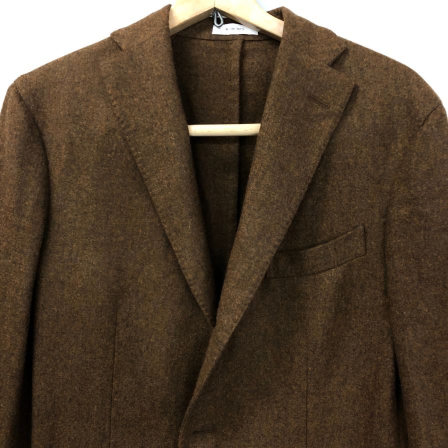 ボリオリ セットアップ ウール スーツ 上下 テーラードジャケット スラックス ウール 46 ブラウン BOGLIOLI K JACKET【AFA22】