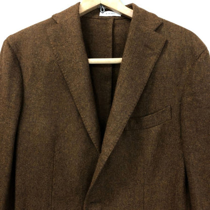 ボリオリ セットアップ ウール スーツ 上下 テーラードジャケット スラックス ウール 46 ブラウン BOGLIOLI K JACKET【AFA22】