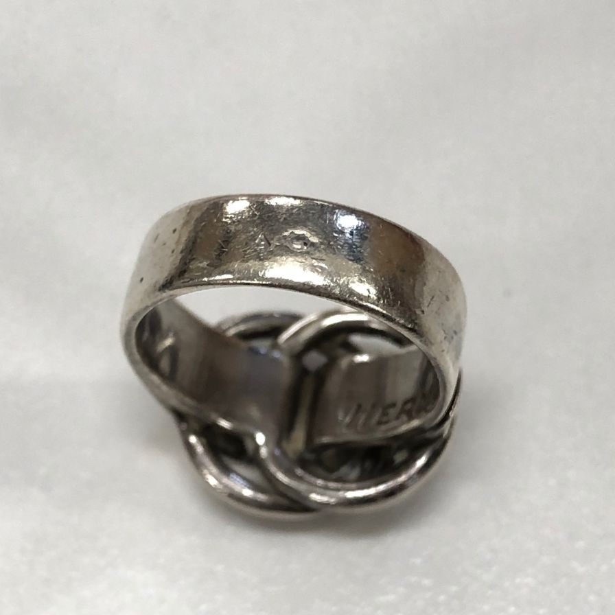 エルメス リング ドゥザノー SV925 シルバー レディース サイズ10号 HERMES【AFI6】