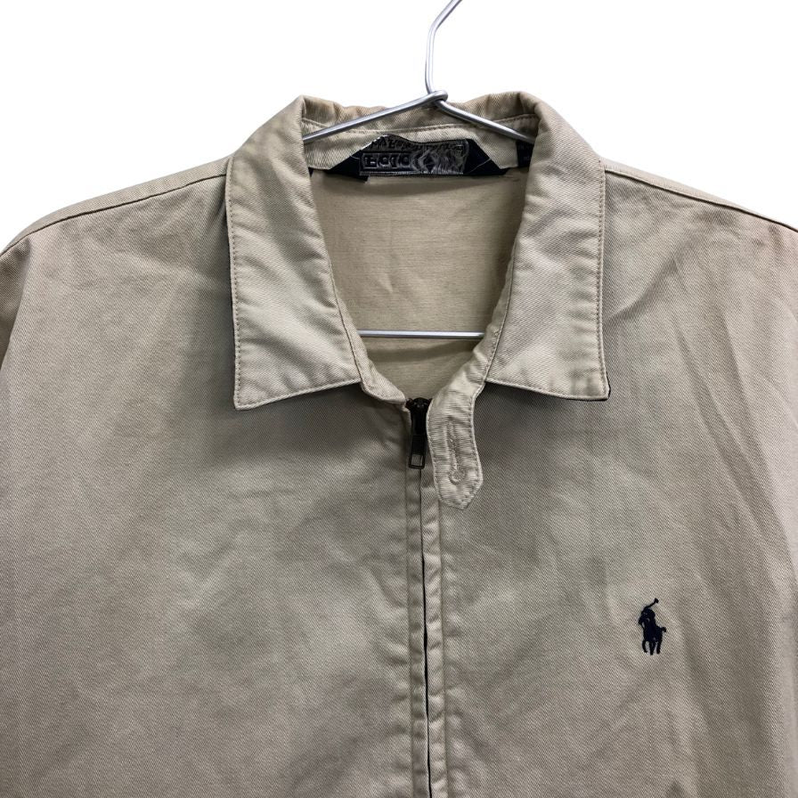 中古◆ポロ ラルフローレン スウィングトップ 90S ベージュ メンズ サイズM Polo RALPH LAUREN 【AFB40】