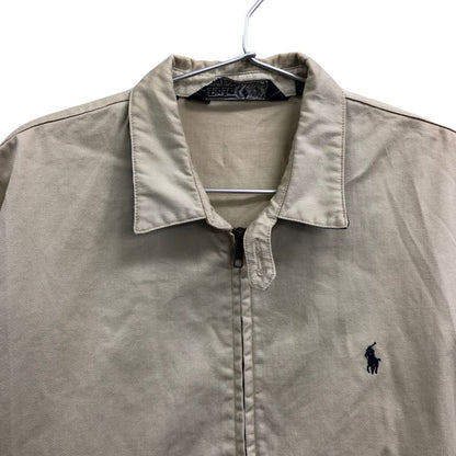 中古◆ポロ ラルフローレン スウィングトップ 90S ベージュ メンズ サイズM Polo RALPH LAUREN 【AFB40】