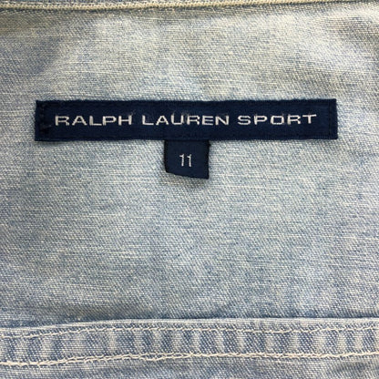 中古■ラルフローレン スポーツ デニムジャケット ショート丈 レディース サイズ11 ブルー系 Ralph Lauren Sports 【AFB12】