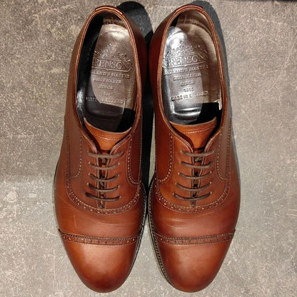 グレンソン レザーシューズ 33108 マスターピース パンチドキャップトゥ 91ラスト カーフ ブラウン サイズUK6.5D メンズ GRENSON ビジネスシューズ 約25.0cm【LA】【中古】