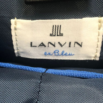 ランバン オンブルー トートバッグ ビジネス ファスナー ナイロン×レザーコンビ メンズ ブラック LANVIN【AFE1】