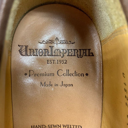 ユニオン インペリアル レザーシューズ ローファー プレミアムコレクション ブラウン サイズ6.5EEE メンズ UNION IMPERIAL PREMIUM COLLECTION 約24.5cm【AFD12】
