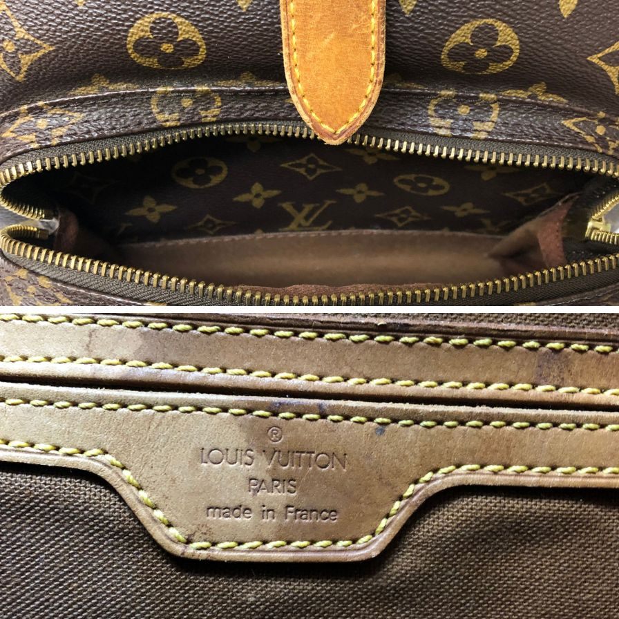 ルイヴィトン リュック モンスリGM M51135 モノグラム 巾着型 ブラウン LOUIS VUITTON【AFE9】