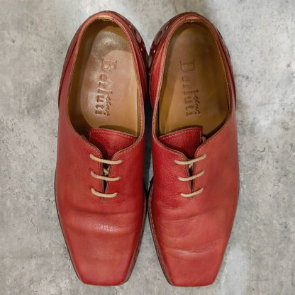 ベルルッティ レザーシューズ ウルテマ ホールカット レッド系 サイズUK6.5 BERLUTI ビジネスシューズ 約25.5cm【LA】【中古】