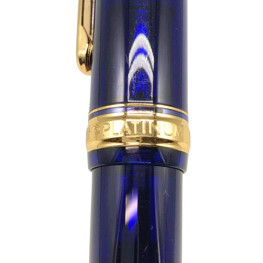 プラチナ 万年筆 3776 センチュリー シャルトルブルー ペン先14K