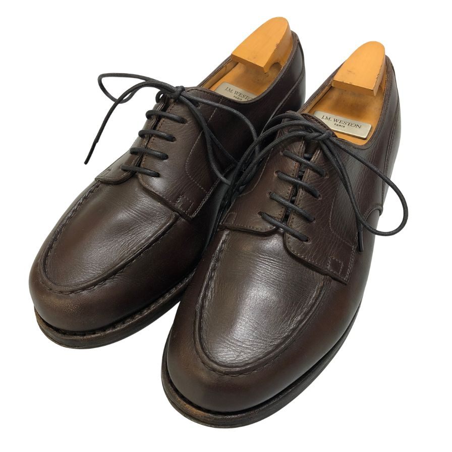 ジェイエムウエストン ゴルフ ブラウン メンズ サイズ5D J.M. WESTON ビジネスシューズ 約24.0cm【LA】【中古】