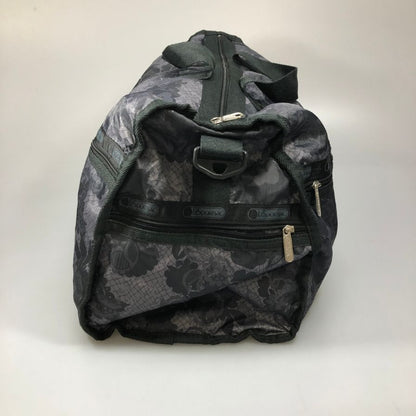 レスポートサック ボストンバッグ 花柄 ブラック系   LeSportsac【AFE5】
