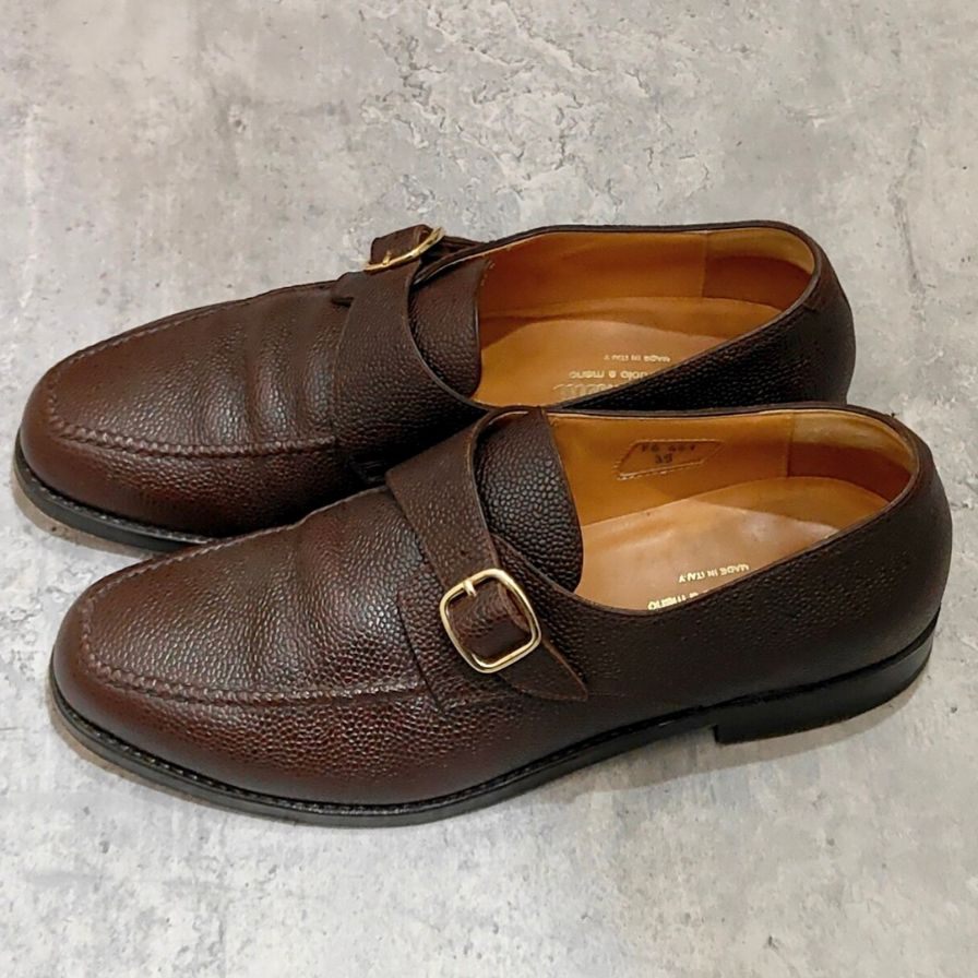 クロケット&ジョーンズ タッセルローファー ウェンドーバー スエード ブラウン メンズ サイズUK7E CROCKETT&JONES ローファー 約25.5cm【LA】【中古】