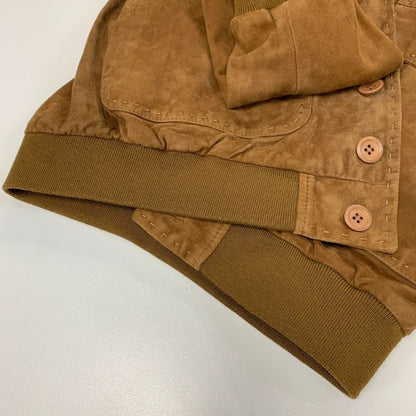 美品◆モーファー バルスタージャケット スエード ブラウン サイズ46 メンズ MOFAR 【AFG1】