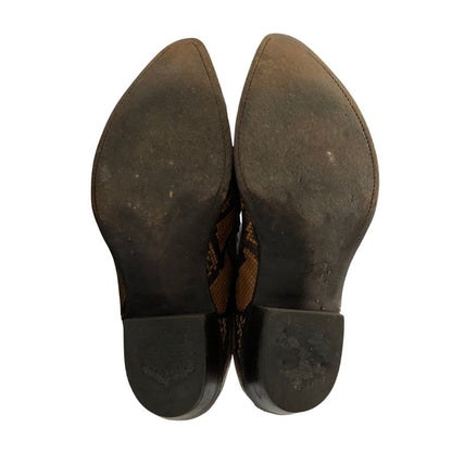 ノコナ ブーツ ウエスタンブーツ パイソン&レザーコンビ メンズ サイズ7.5 ブラウン&ブラック NOCONA BOOTS 約26.5cm【AFC31】