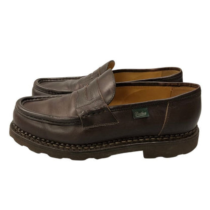 パラブーツ ローファー ランス リスレザー カフェ サイズ8 メンズ PARABOOT REIMS ローファー 約26.5cm【LA】【中古】