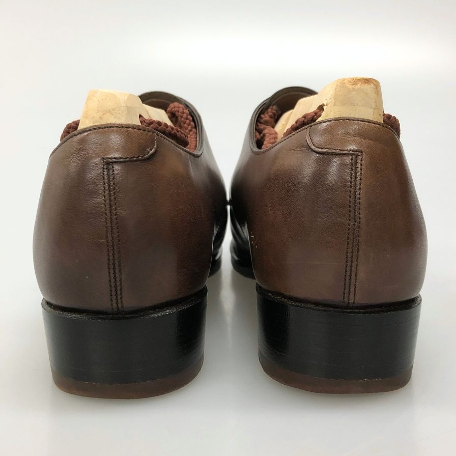 シェットランドフォックス ダブルモンク カーフ ブラウン UK6.5 メンズ SHETLANDFOX ビジネスシューズ 約25.0cm【LA】【中古】