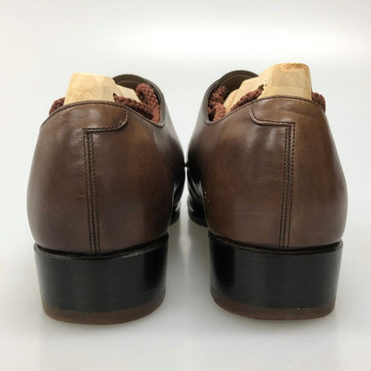 シェットランドフォックス ダブルモンク カーフ ブラウン UK6.5 メンズ SHETLANDFOX ビジネスシューズ 約25.0cm【LA】【中古】