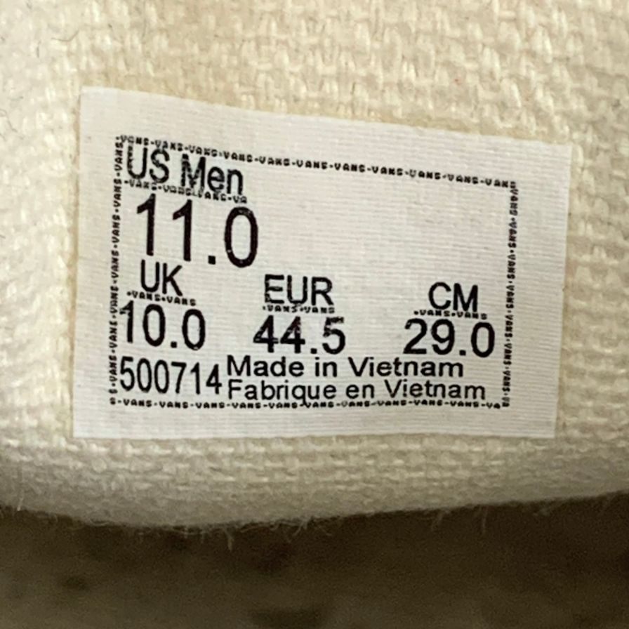 バンズ スケート スリッポン キャンバス スニーカー チェッカーフラッグ メンズ サイズ29cm VANS SKATE 約29.0cm【AFD9】