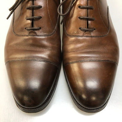 エドワードグリーン ストレートチップ ダークオーク 202ラスト サイズUK8.5E EDWARD GREEN ビジネスシューズ 約27.0cm【LA】【中古】