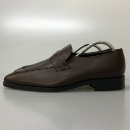 バーバリー コインローファー カーフ スクエアトゥ メンズ ブラウン サイズ24.5cm BURBERRY 約24.5cm【AFD6】