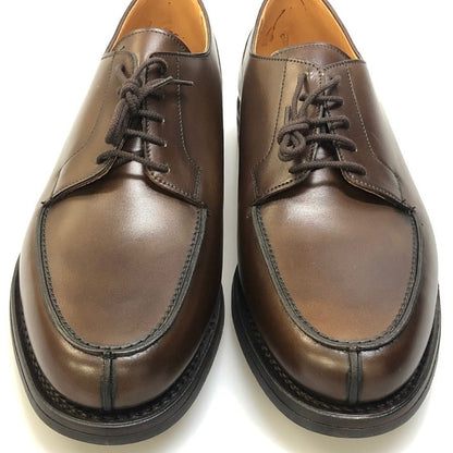 クロケット＆ジョーンズ レザーシューズ MORETON Uチップ 292ラスト メンズ サイズUK8.5E ダークブラウン CROCKETT&JONES ビジネスシューズ 約27.0cm【LA】【中古】