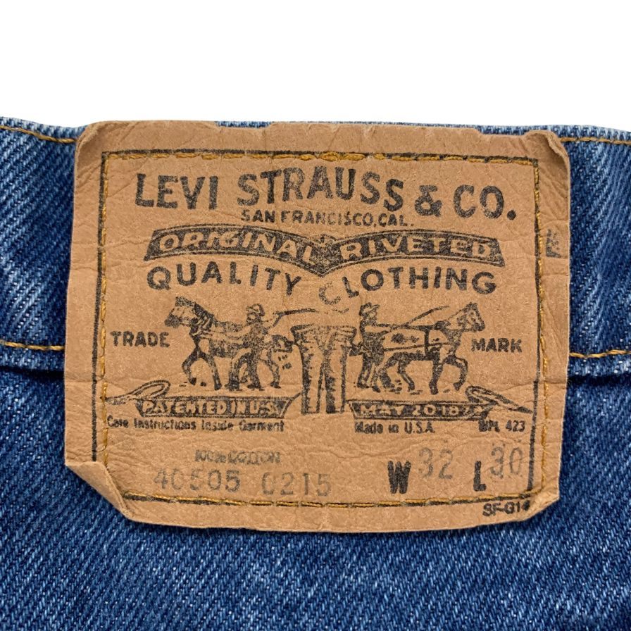 リーバイス デニム 40505 86年製 ボタン裏575 オレンジタブ USA製 インディゴ メンズ サイズW32 L30 LEVI’S 【AFB26】