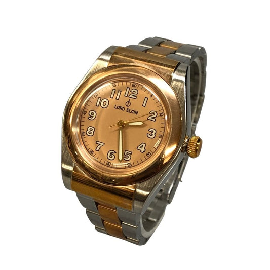 ロードエルジン 自動巻き シルバー×ピンクゴールド レディース M-049 LORD ELGIN【AFI11】