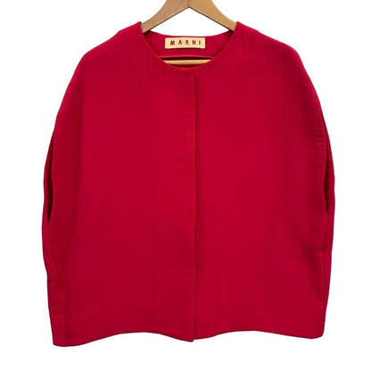 極美品◆マルニ ノーカラーベスト ピンク レディース サイズ40 MARNI 【AFB2】