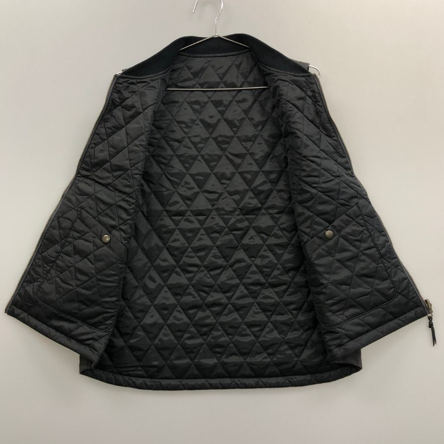 美品◆バーンズアウトフィッターズ ベスト ダックベスト リバーシブル メンズ サイズM グレー ブラック系 BARNS OUT FITTERS 【AFB28】
