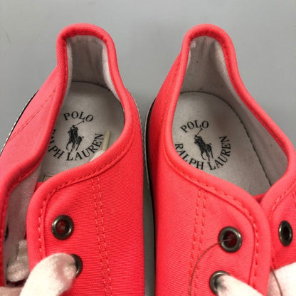 ポロ ラルフローレン スニーカー ローカット サイズ7 ピンク メンズ POLO RALPH LAUREN 約25.5cm【AFC47】
