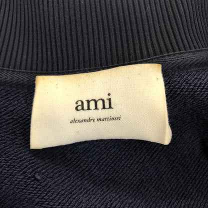 中古◆アミパリス トップス ハーフジップ トラックジャケット ワンポイント  サイズM メンズ ネイビーAMI 【AFB10】