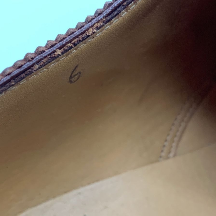 エンツォ ボナフェ ウィングチップ レザーシューズ ブラウン 6 メンズ Enzo Bonafè 約24.5cm【AFD15】