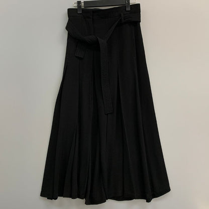 ヴァレンティノ パンツ シルク ステッチデザイン ベルト付き ブラック サイズ36 レディース Valentino 【AFB9】