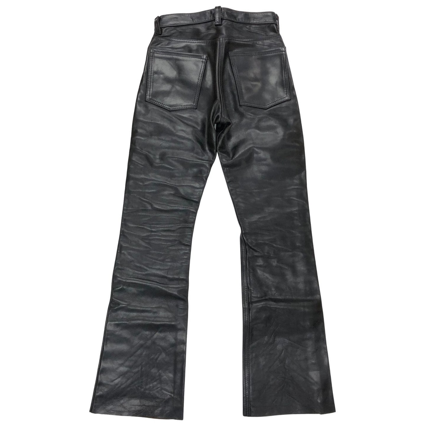 バンソン レザーパンツ ブーツカット ホースハイド MADE IN USA メンズ サイズ30 ブラック VANSON 【AFA21】