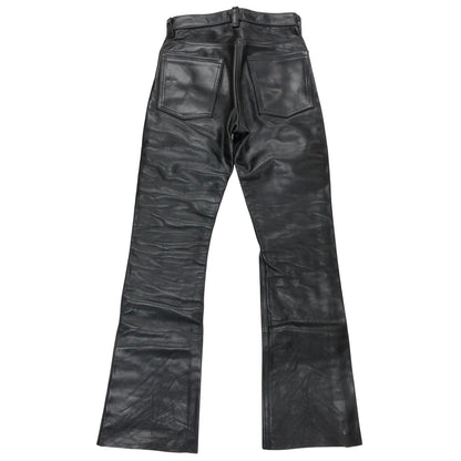 バンソン レザーパンツ ブーツカット ホースハイド MADE IN USA メンズ サイズ30 ブラック VANSON 【AFA21】