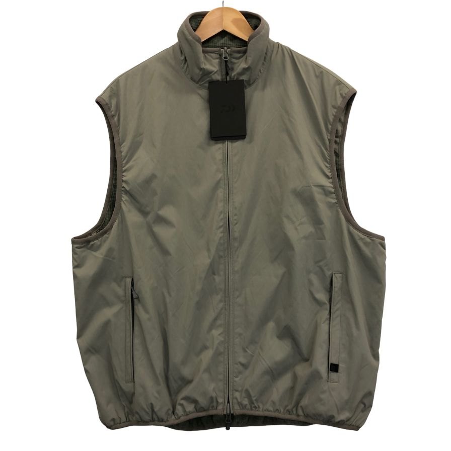 新品同様◆ダイワピア39 リバーシブルベスト TECH REVERSIBLE MIL ECWCS STAND VEST グレーカーキ メンズ サイズM BE-62023WDAIWA PIER39 【AFB4】