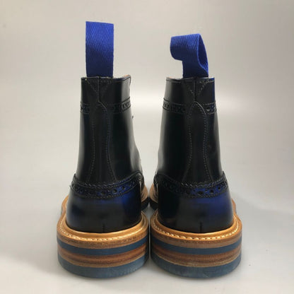 トリッカーズ ストウ カントリーブーツ ウイングチップ 947979 W5634 ネイビー UK7ハーフ-5 Tricker’ｓ ブーツ 約26.0cm【LA】【中古】