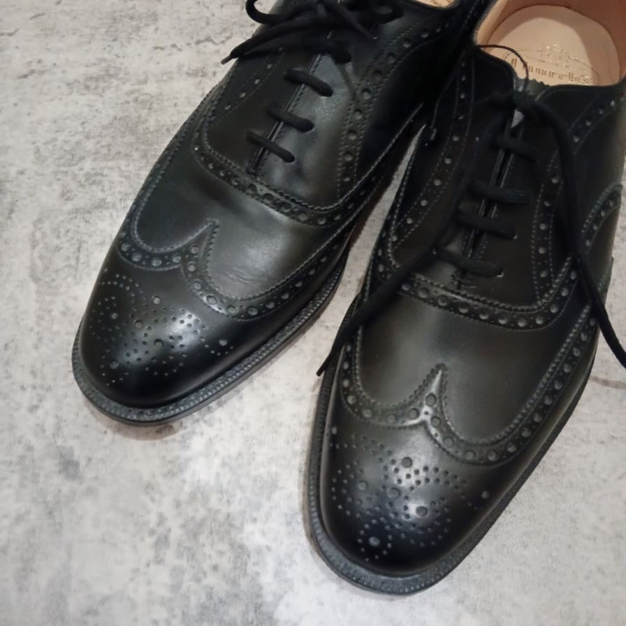 チャーチ レザーシューズ チェットウィンド サイズ70F メンズ ブラック Church's CHETWYND ビジネスシューズ 約25.5cm【LA】【中古】
